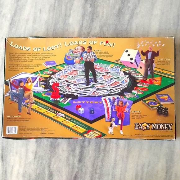 Milton Bradley Game: EASY MONEY, Loads of Loot! Loads of Fun! 100% Complete. - Picture 5 of 5